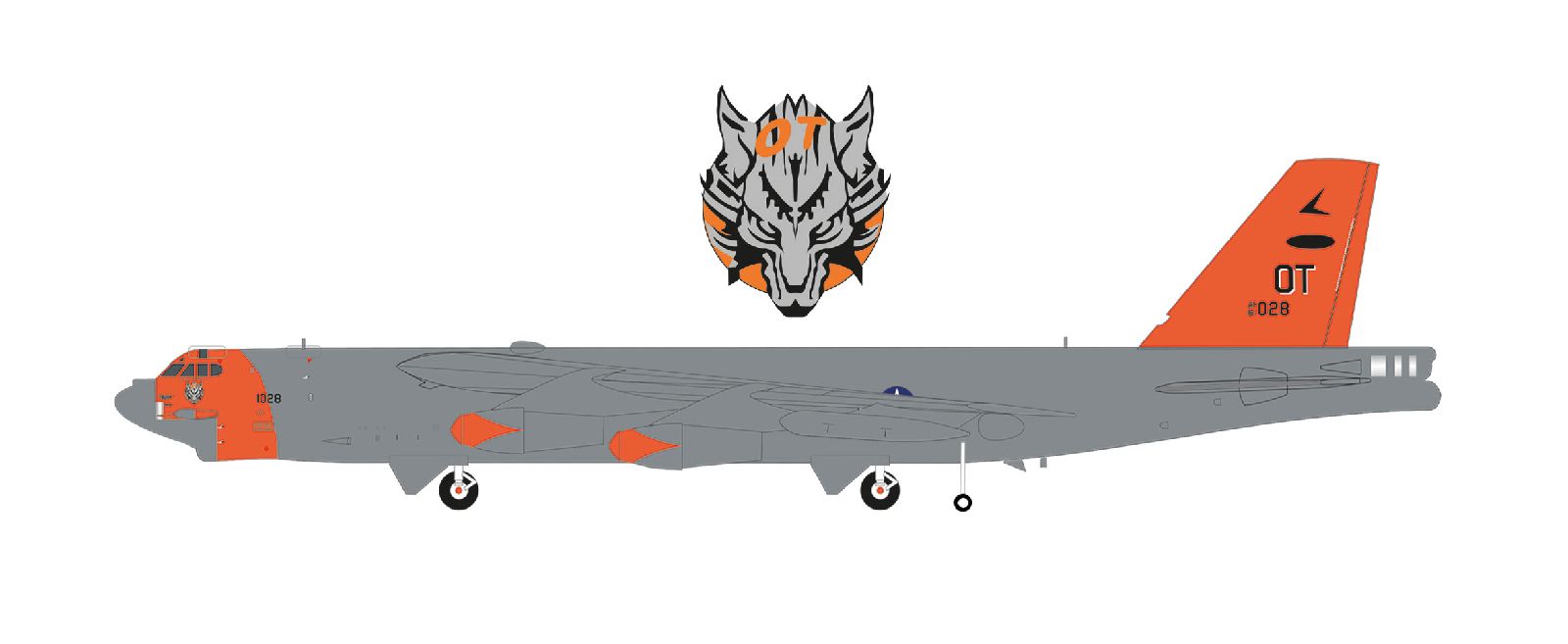 573726 Herpa U.S. Air Force / アメリカ空軍 B-52H 61-0028 53th BW 49試験評価飛行隊 