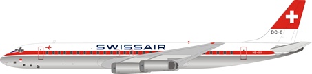 B862HB0318 B-Models Swissair / スイス航空 DC-8-62 HB-IDI 1:200 スタンド付 メーカー完売 B-MODELS 1:200 SWISS / スイス航空 DC-8 亜鉛ダイキャスト製