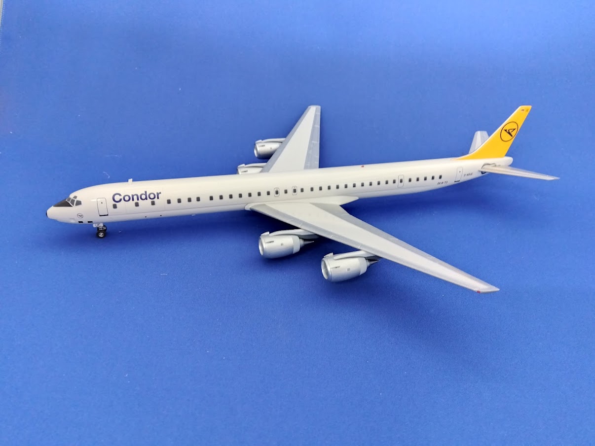 DC8731017B B-Models Condor / コンドル航空 DC-8-73 D-ADUC 1:200 スタンド付 完売しました。 B-MODELS 1:200 Condor / コンドル航空 DC-8 亜鉛ダイキャスト製
