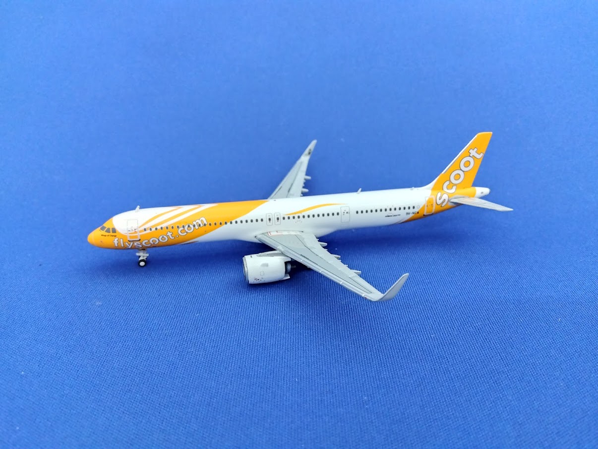 EW421N012 JCWING SCOOT / スクート A321neo 9V-TCA 1:400 メーカー完売 JC WING 1:400 SCOOT / スクート A321neo 亜鉛ダイキャスト製