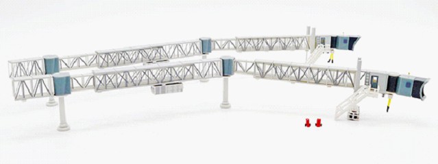 LH2281 JCWING 空港アクセサリー 搭乗ゲート/Boarding bridge B737用 Clear 1:200 メーカー完売