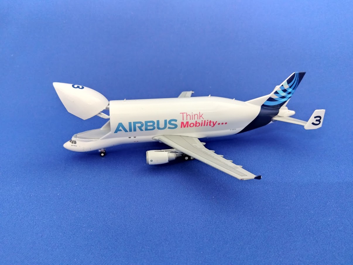 LH4380C JCWING Airbus Beluga / エアバス ベルーガ A300-600ST #3 F-GSTC 1:400 完売しました。 JC WING 1:400 Airbus Beluga / エアバス ベルーガ A300-600ST Beluga 亜鉛ダイキャスト製