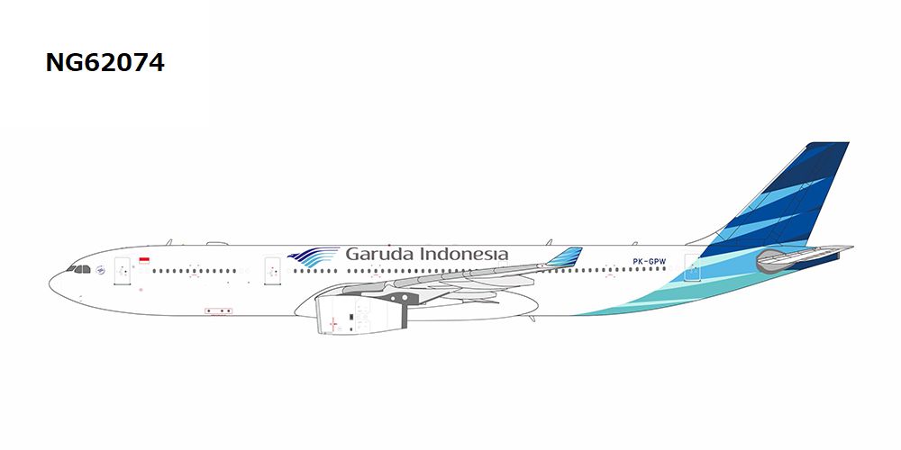 NG62074 NG MODELS Garuda Indonesia / ガルーダインドネシア航空/ガルーダ航空 A330-300 PK-GPW 1:400 お取り寄せ