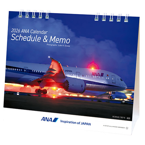 2026ANA16 2026年度版 カレンダー ANA 卓上 メモカレンダー 150×175mm 12枚 完売しました。   ANA All Nippon Airways / 全日空  