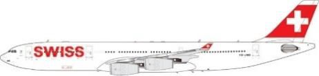 AV4320 Aviation400 Swiss International Air Lines / スイス国際航空 A340-300 HB-JMB 1:400 メーカー完売 Aviation400 1:400 SWISS / スイス航空 A340-300 亜鉛ダイキャスト製