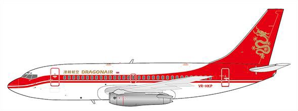 EW4732001 JCWING Dragonair / 香港ドラゴン航空 B737-200 VR-HKP 1:400 メーカー完売 JC WING 1:400 Dragonair / 香港ドラゴン航空 737-200 亜鉛ダイキャスト製