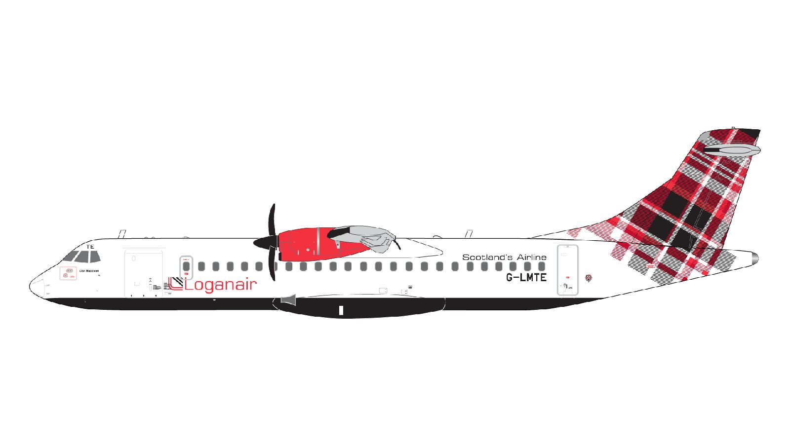 G2LOG1374 GEMINI 200 Loganair / ローガンエアー ATR 72-600 G-LMTE red livery スタンド付 1:200 お取り寄せ GEMINI JETS 1:200 Loganair / ローガンエアー ATR 72 亜鉛ダイキャスト製