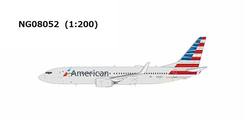 NG08052 NG MODELS American Airlines / アメリカン航空 B737-800W N355PU 1:200 お取り寄せ