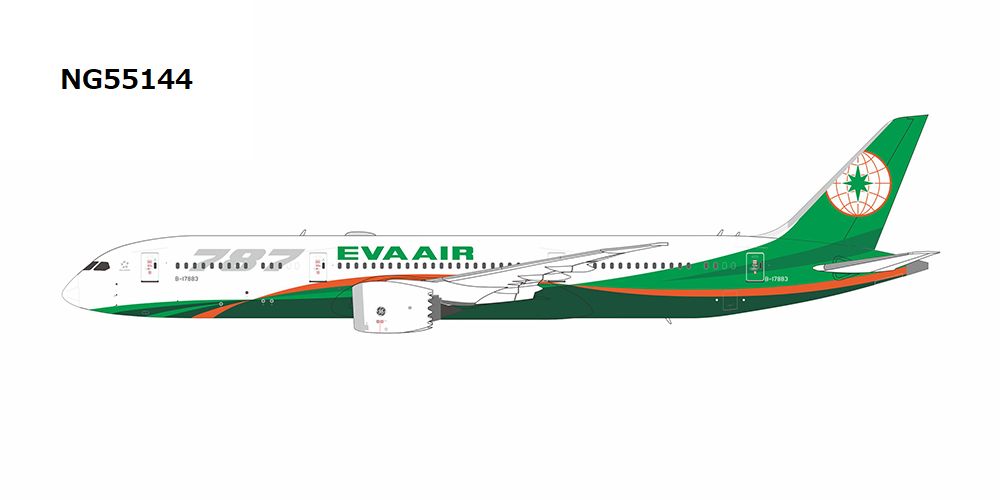 NG55144 NG MODELS EVA AIR / エバー航空/エヴァエア/長栄航空 B787-9 B-17883 1:400 完売しました。