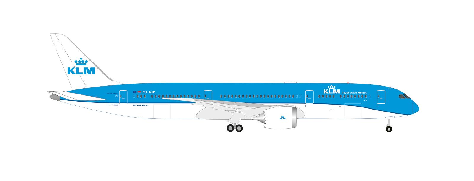 528085-003 Herpa KLM / KLMオランダ航空 B787-9 PH-BHF Hibiscus 1:500