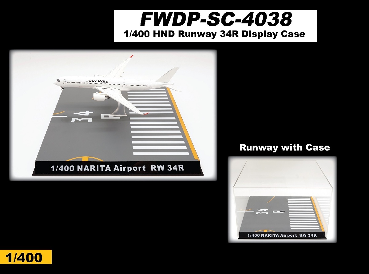 FWDPSC4038 Fantasywings 空港アクセサリー 成田空港/NARITA AIRPORT Runway 34R CASE 1:400 メーカー完売