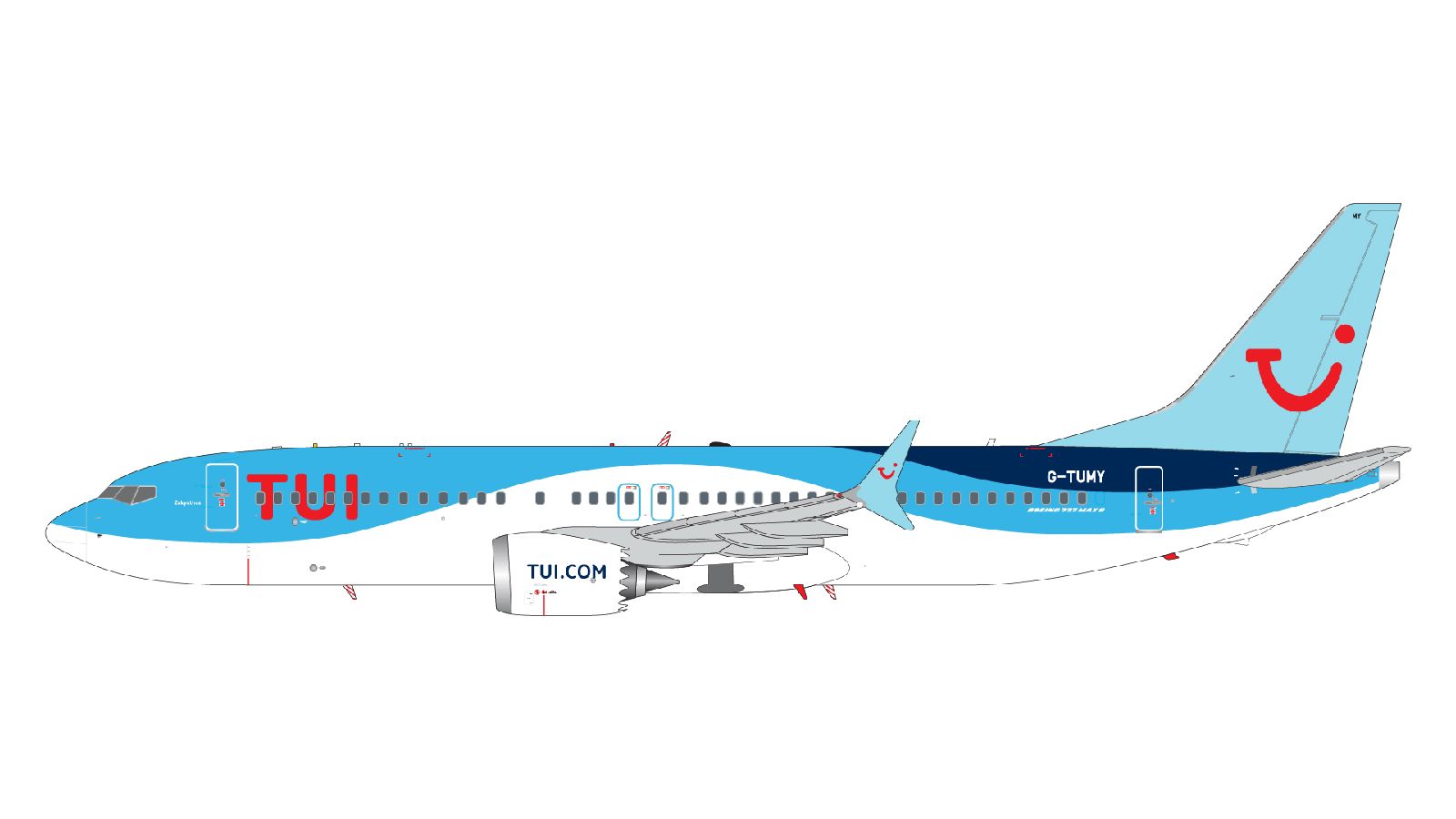 G2TOM1389 GEMINI 200 TUI Airlines / TUI航空 B737 MAX8 G-TUMY  アップグレードスタンド付 1:200 お取り寄せ