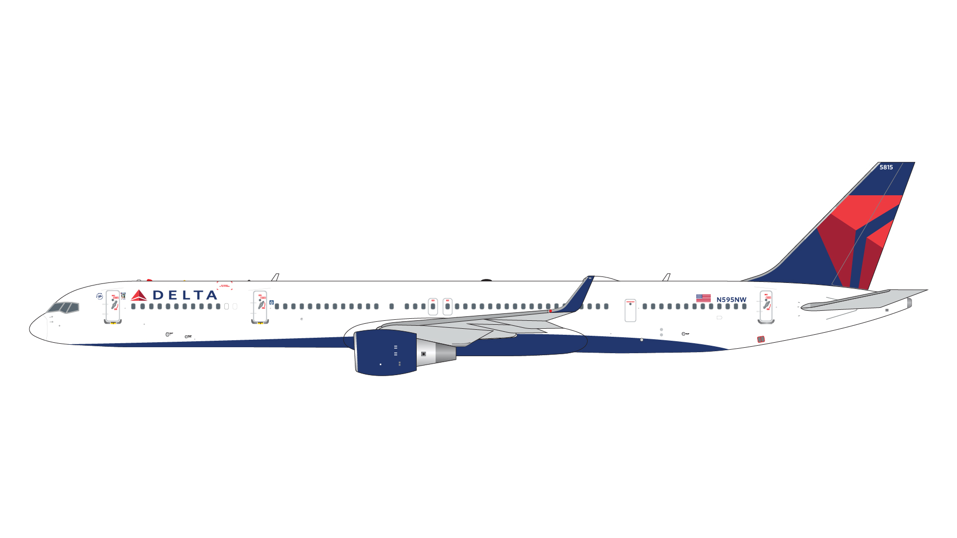 GJDAL2362 GEMINI JETS Delta Air Lines / デルタ航空 B757-300W N595NW 1:400 メーカー完売