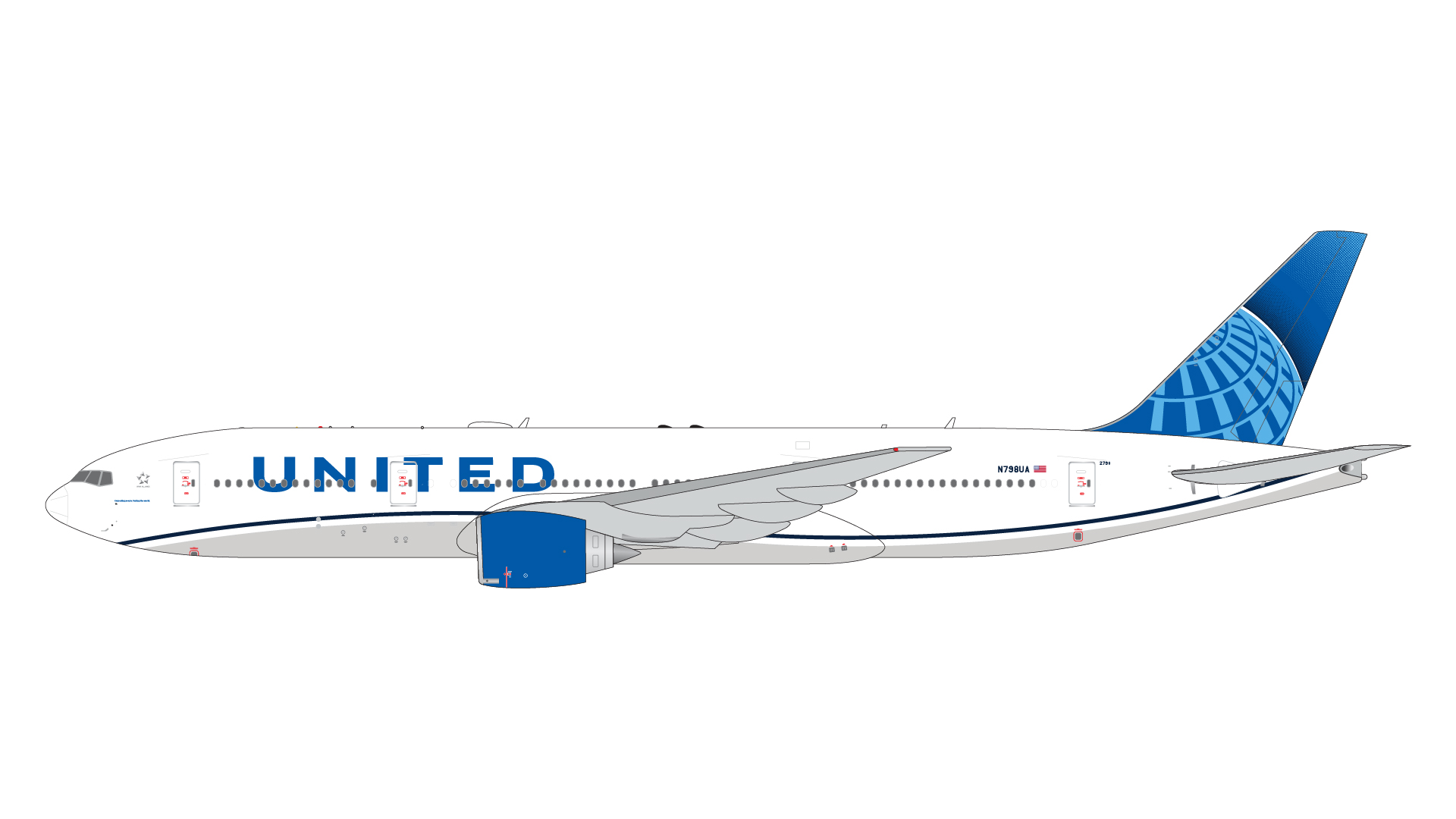 GJUAL2230 GEMINI JETS United Airlines / ユナイテッド航空 B777-200ER N798UA 1:400 完売しました。