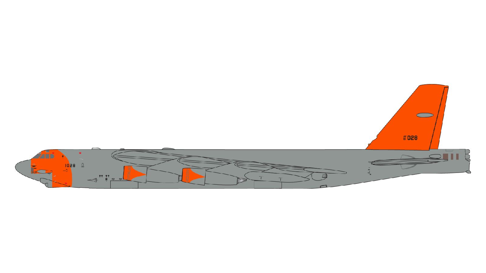 GMUSA149 GEMINI MACS U.S. Air Force / アメリカ空軍 B-52H 61-0028 