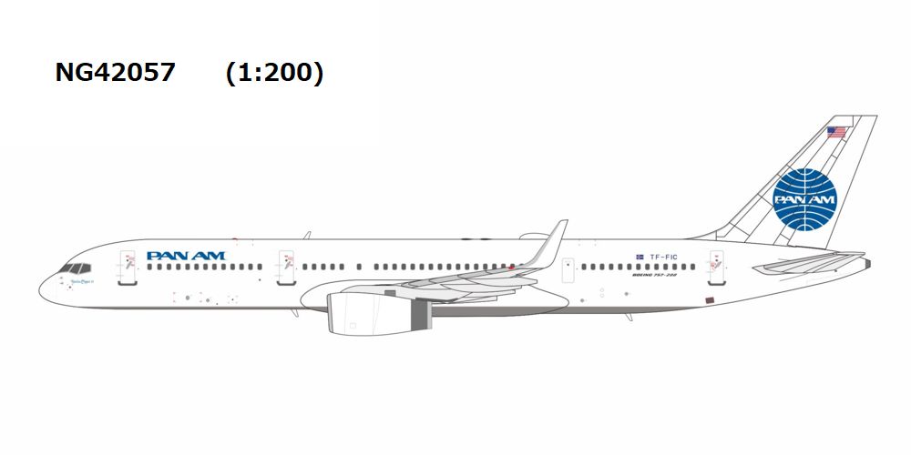 NG42057 NG MODELS Icelandair / アイスランド航空 Criterion Travel's Pan Am livery B757-200W TF-FIC 1:200 お取り寄せ