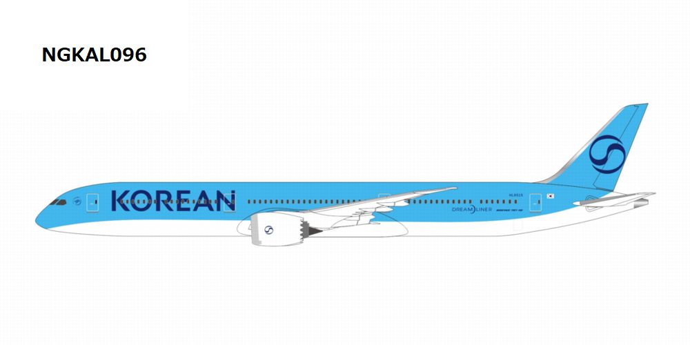 NGKAL096 NG Lite MODELS Korean Air / 大韓航空 2025's livery B787-10 HL8515 1:400 お取り寄せ