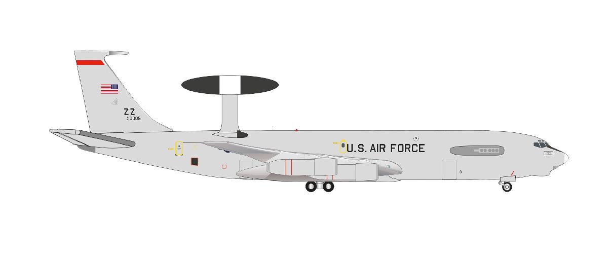 538916 Herpa U.S. Air Force / アメリカ空軍 E-3 81-0005 嘉手納基地 第961空中管制飛行隊 1:500 メーカー完売