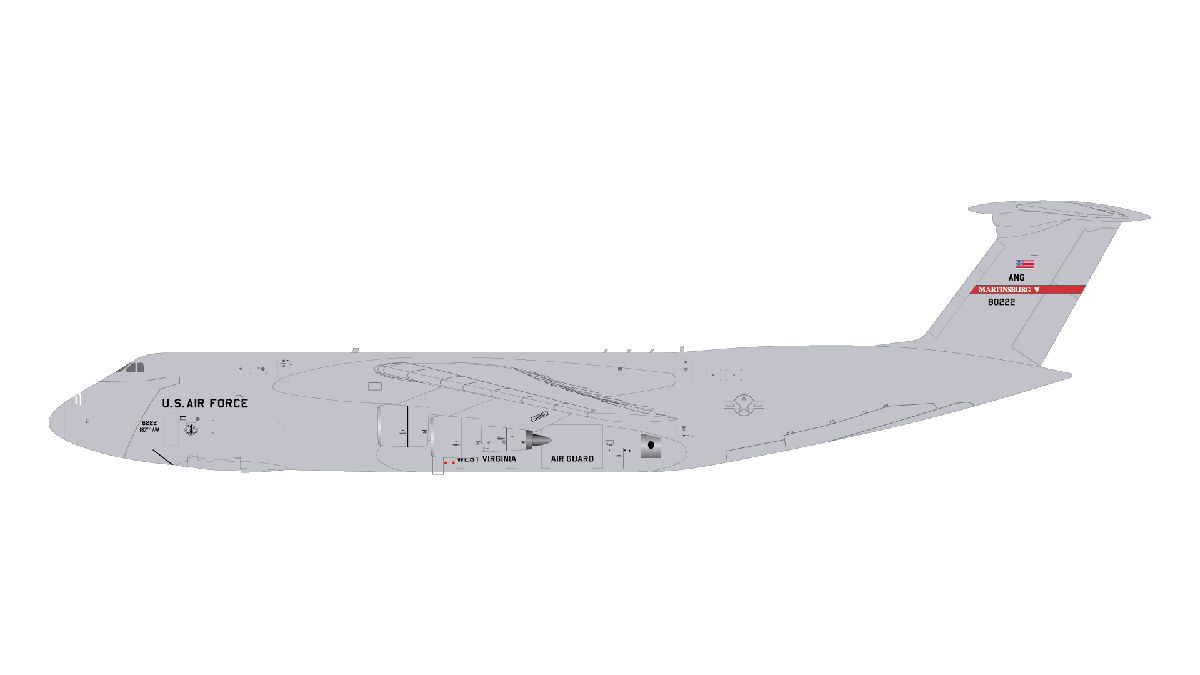 G2AFO1427 GEMINI 200 U.S. Air Force / アメリカ空軍 C-5A Galaxy 68-0222 