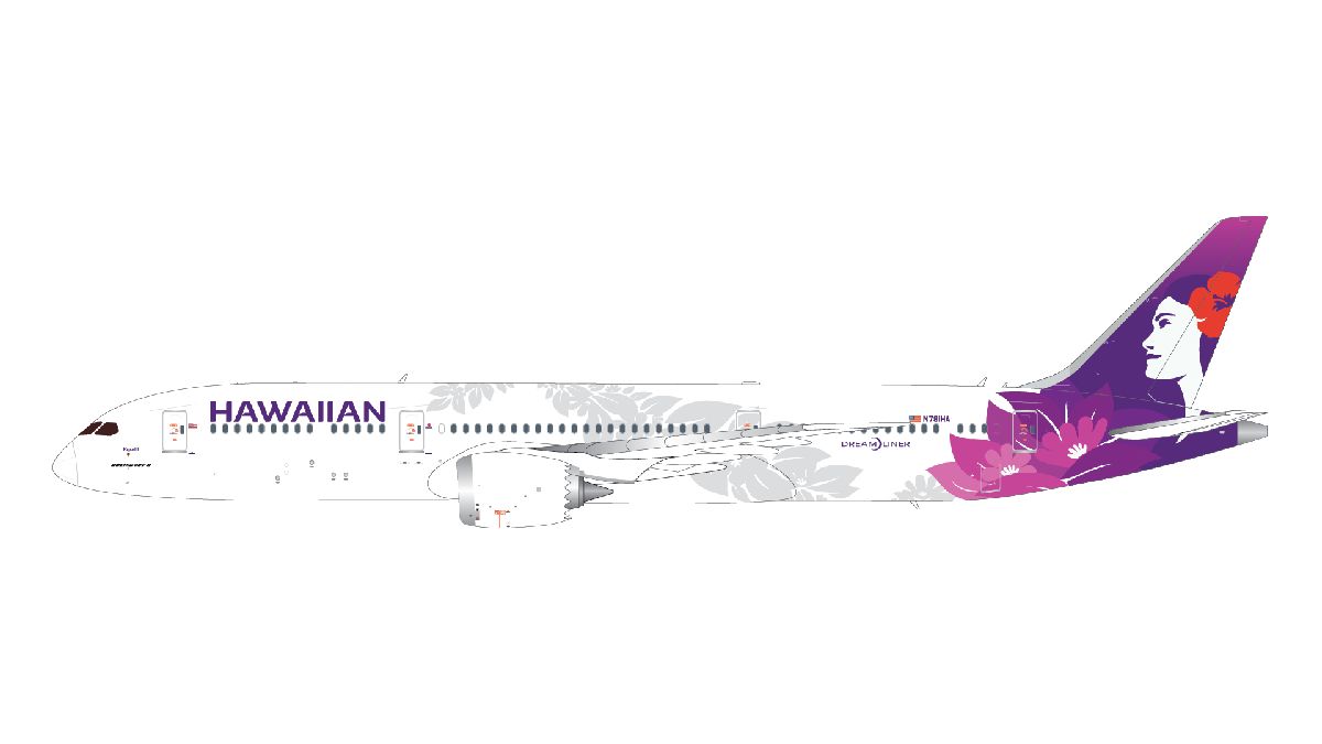 G2HAL1403 GEMINI 200 Hawaiian Airlines / ハワイアン航空 B787-9 N781HA  スタンド付 1:200 お取り寄せ