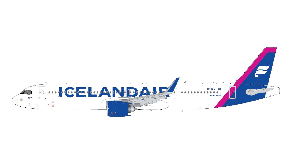 G2ICE1401 GEMINI 200 Icelandair / アイスランド航空 A321neo TF-IAA upgraded stand アップグレードスタンド付 1:200 お取り寄せ GEMINI JETS 1:200 Icelandair / アイスランド航空 A321neo 亜鉛ダイキャスト製