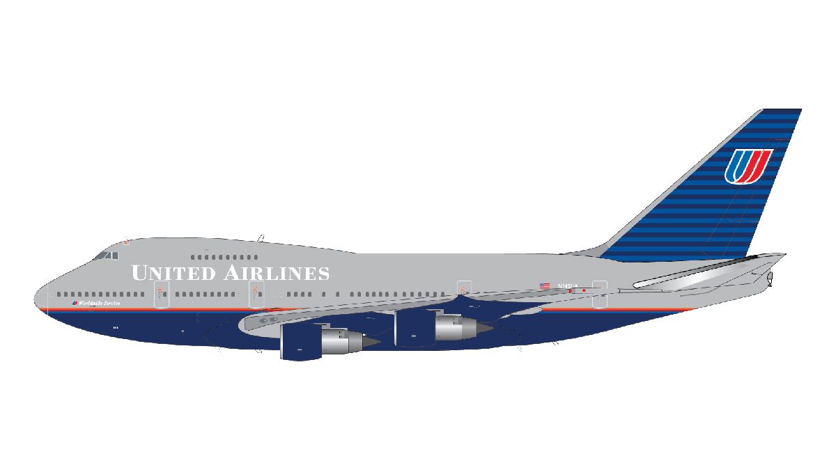 G2UAL1160 GEMINI 200 United Airlines / ユナイテッド航空 B747SP N145UA 