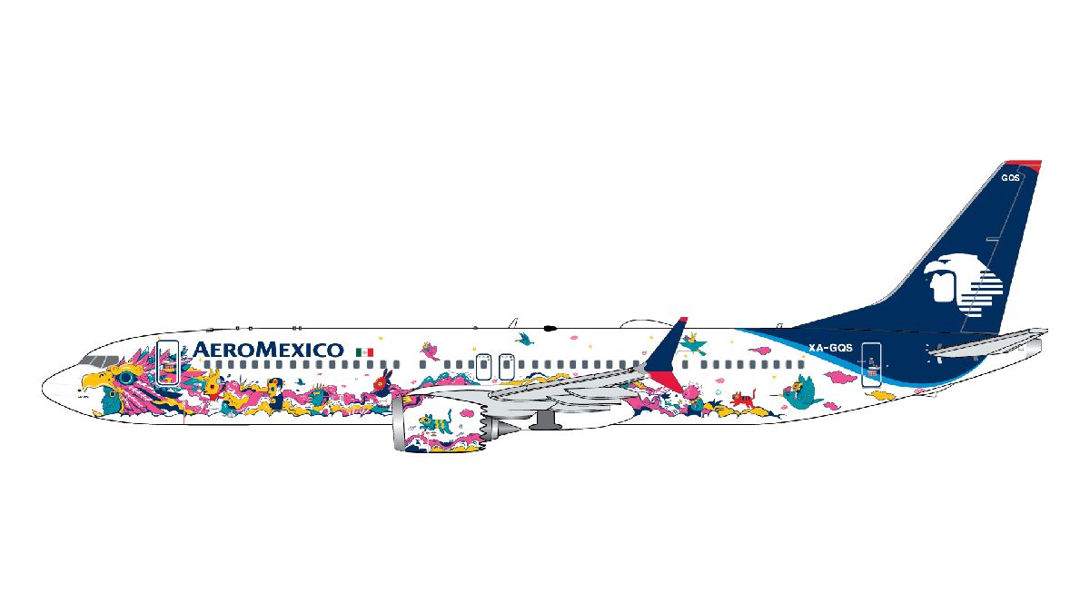 GJAMX2316 GEMINI JETS Aeromexico / アエロメヒコ “Kukulcan” livery  B737 MAX9 XA-GQS 1:400