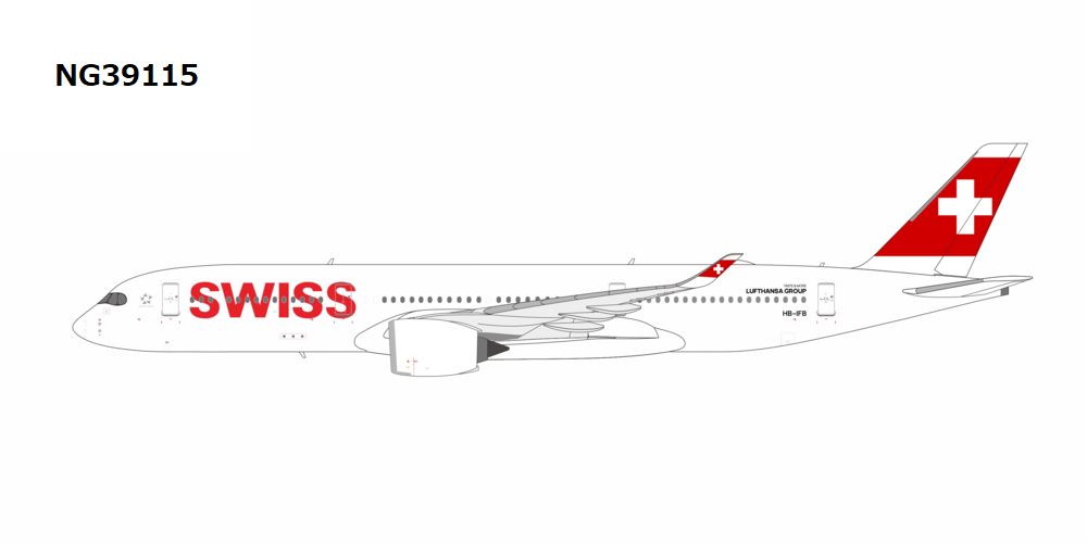 NG39115 NG MODELS Swiss International Air Lines / スイス国際航空 A350-900 HB-IFB 1:400 お取り寄せ