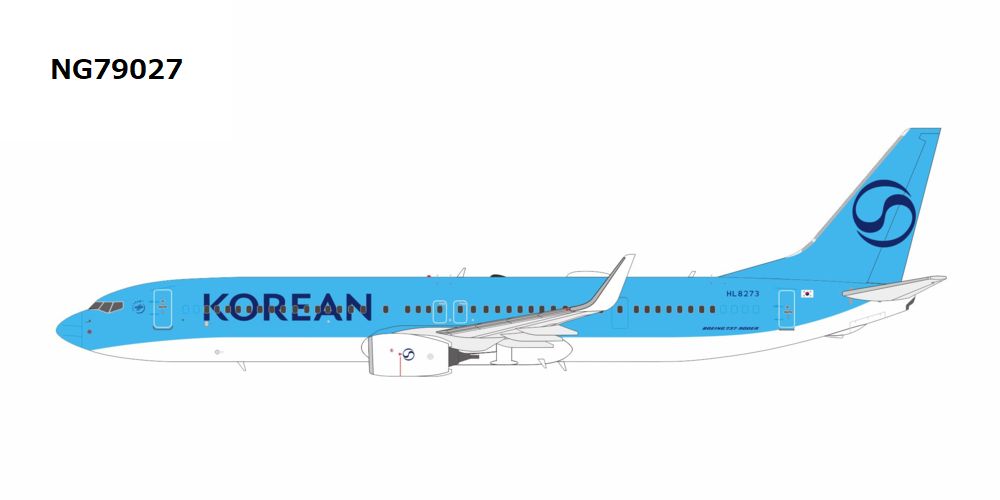 NG79027 NG MODELS Korean Air / 大韓航空 2025's livery B737-900ERW HL8273 1:400 お取り寄せ NG MODELS 1:400 Korean Air / 大韓航空 737-900 亜鉛ダイキャスト製