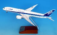 NH20208 全日空商事特注品 ANA All Nippon Airways / 全日空 B787-9 国際線RRエンジン JA922A 組立式スナップフィットモデル 木製スタンド付き(台座は木製、アーム部はアルミ製) 1:200