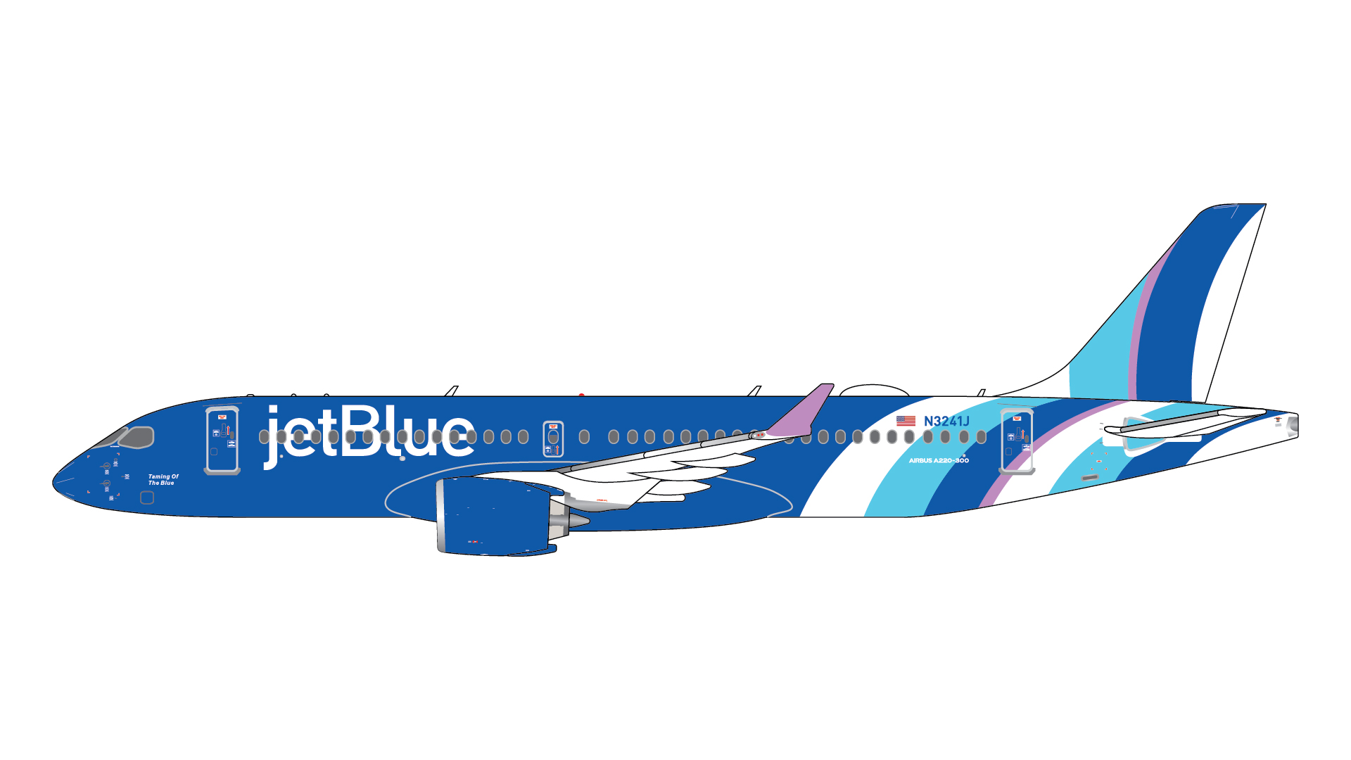 GJJBU2338 GEMINI JETS JetBlue Airways / ジェットブルー航空 Taming of the Blue A220-300 N3241J 1:400 メーカー完売