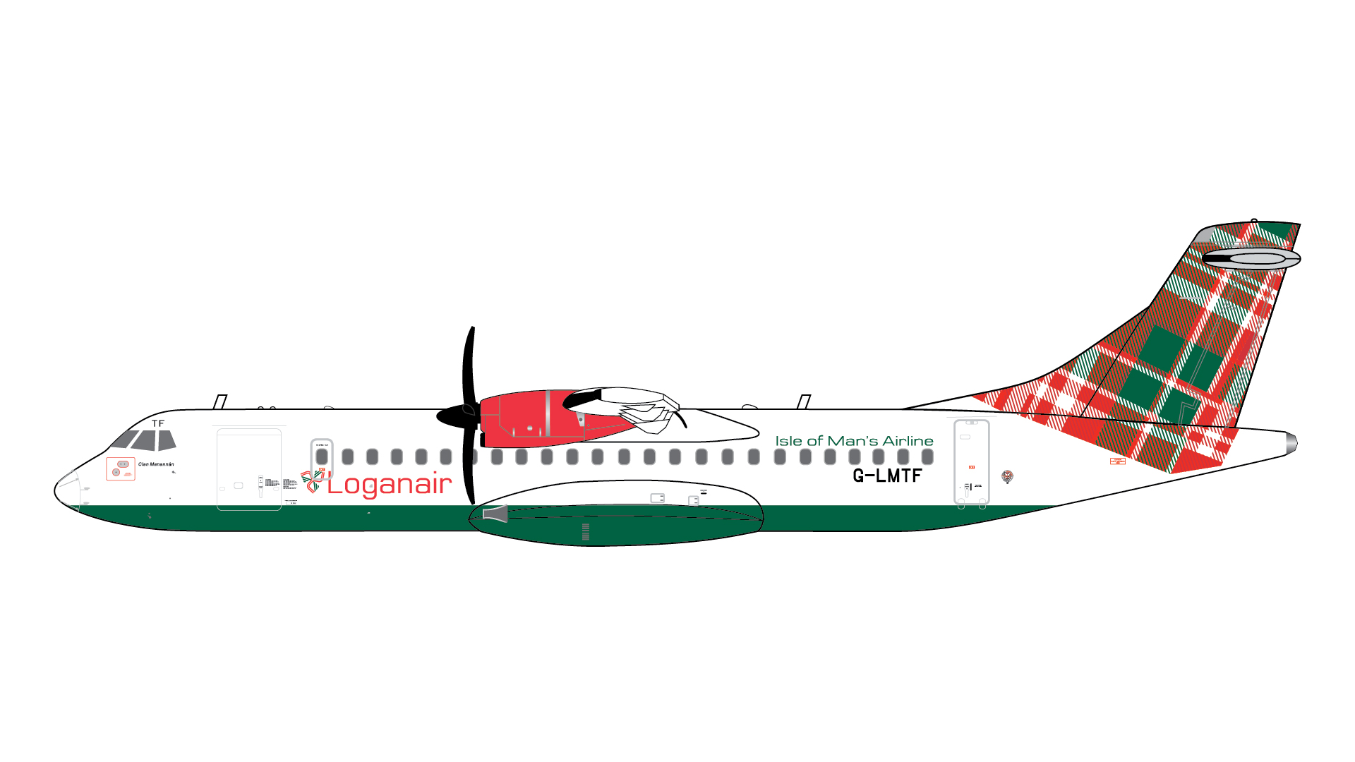 GJLOG2309 GEMINI JETS Loganair / ローガンエアー green livery ATR 72-600 G-LMTF 1:400 メーカー完売