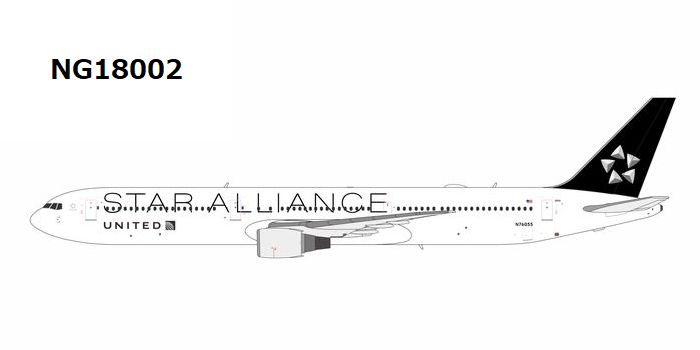 NG18002 NG MODELS United Airlines / ユナイテッド航空 Star Alliance B767-400ER N76055 1:400 お取り寄せ