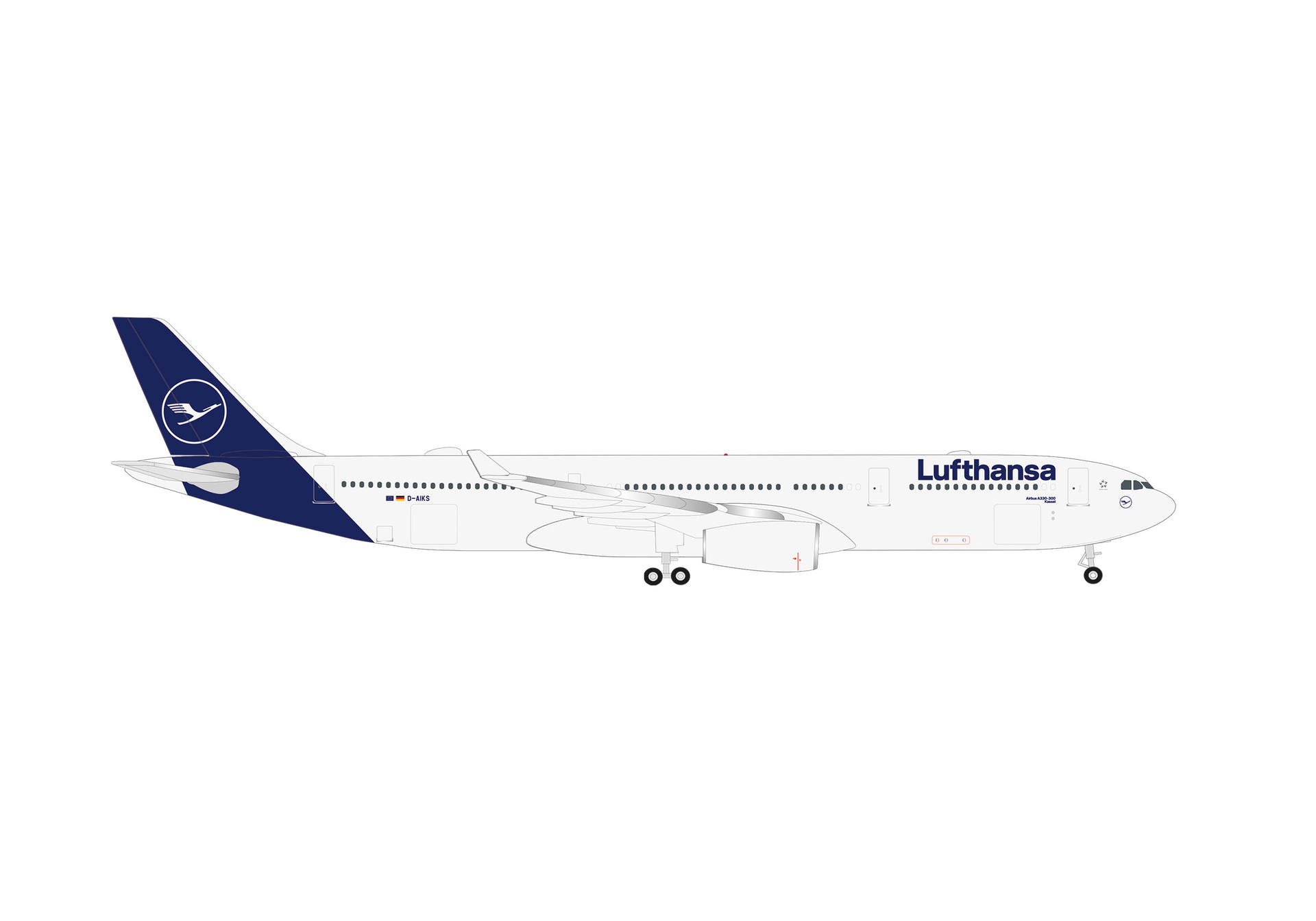 538954 Herpa Lufthansa / ルフトハンザドイツ航空 A330-300 D-AIKS 1:500