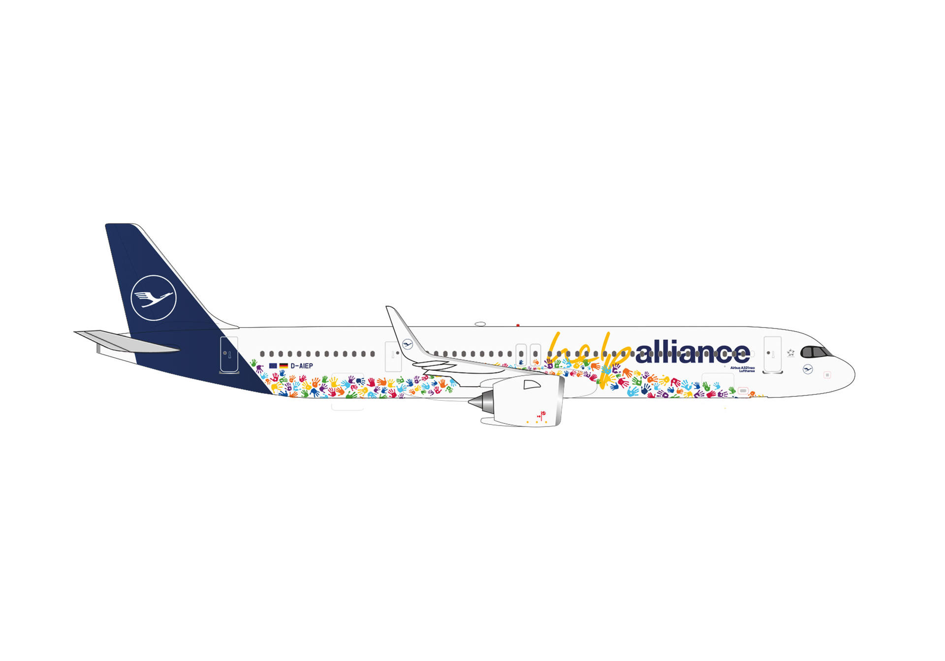 538961 Herpa Lufthansa / ルフトハンザドイツ航空 A321neo D-AIEP 