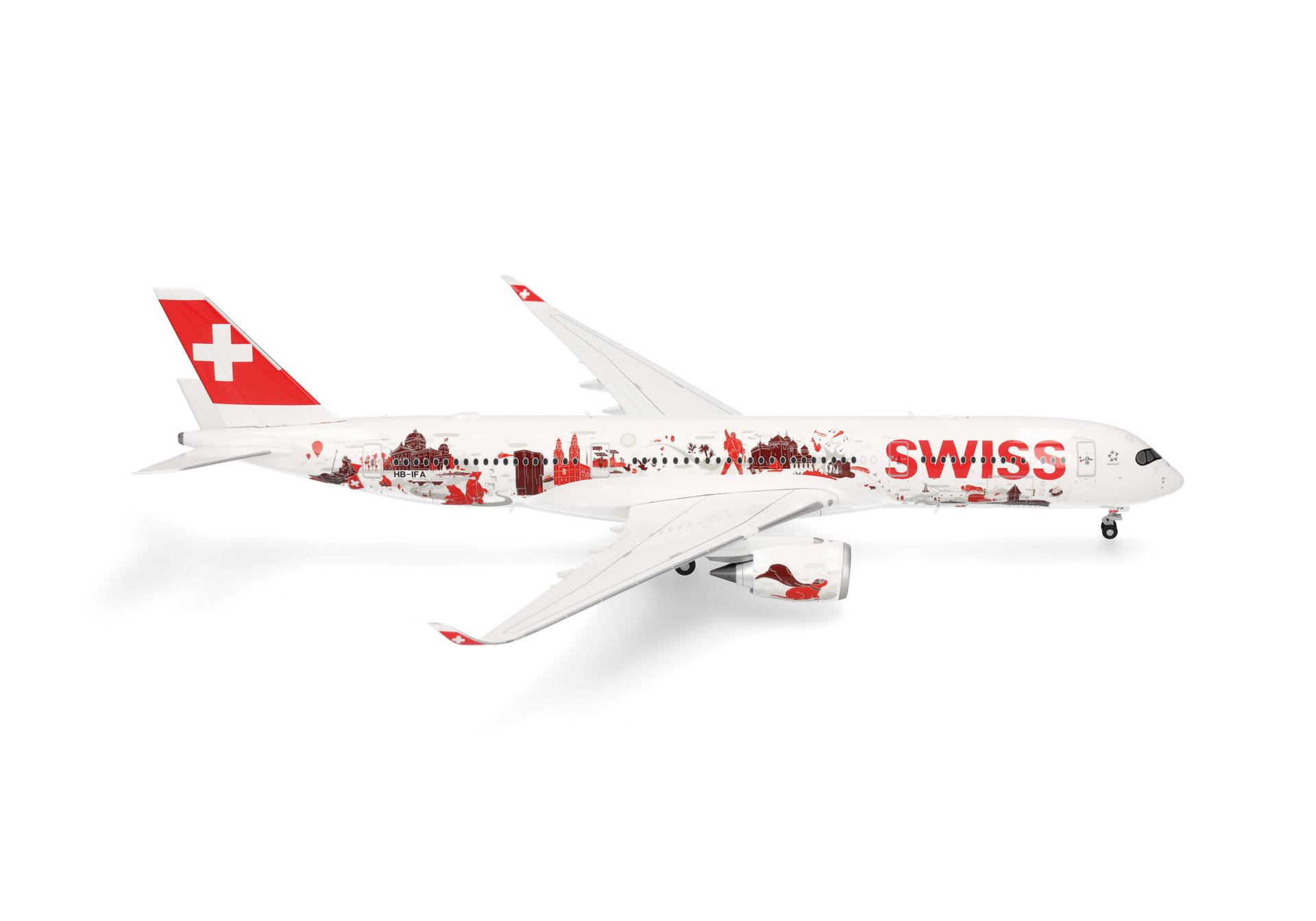 573672 Herpa Swiss International Air Lines / スイス国際航空 A350-900 HB-IFA 