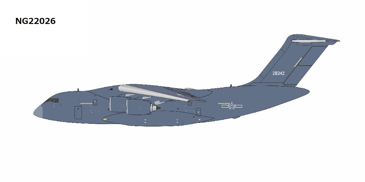 NG22026 NG MODELS People's Liberation Army Air Force (PLAAF) / 中国軍/中国人民解放軍空軍 Y-20B 20342 1:400 お取り寄せ NG MODELS 1:400 People's Liberation Army Air Force (PLAAF) / 中国軍/中国人民解放軍空軍 Y-20 亜鉛ダイキャスト製