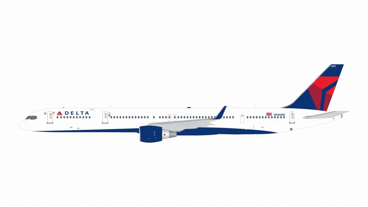 G2DAL1418 GEMINI 200 Delta Air Lines / デルタ航空 B757-300W N595NW  スタンド付 1:200 お取り寄せ GEMINI JETS 1:200 Delta Air Lines / デルタ航空 757-300 亜鉛ダイキャスト製