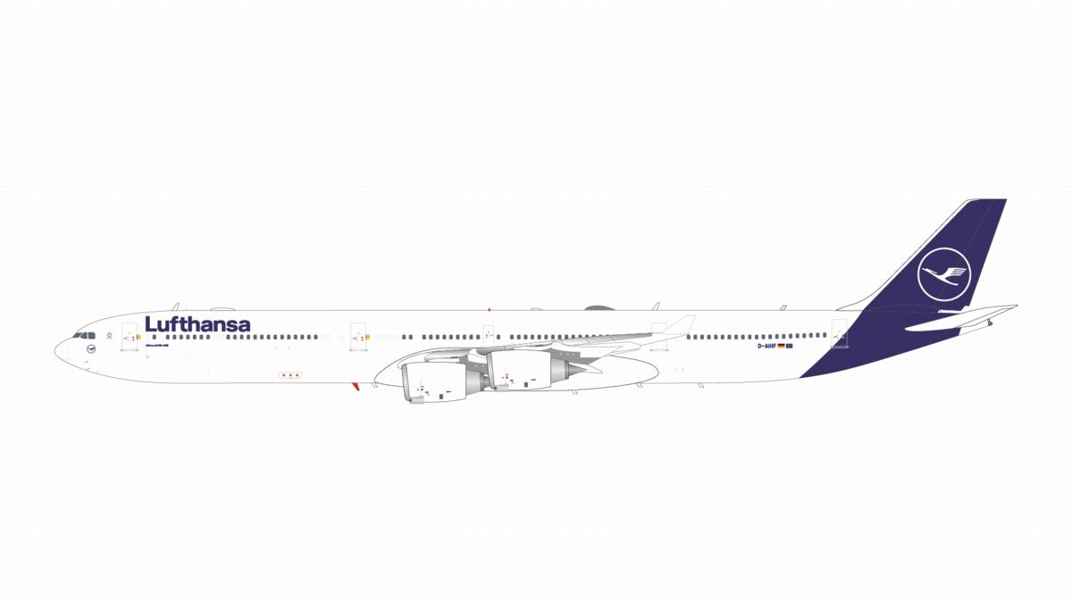 G2DLH1499 GEMINI 200 Lufthansa / ルフトハンザドイツ航空 A340-600 D-AIHF current livery スタンド付 1:200 完売しました。