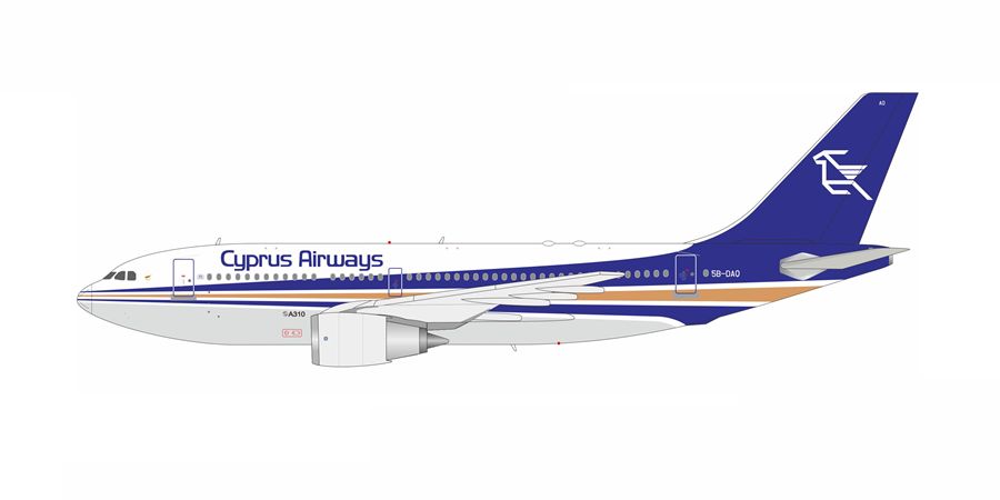310CY0426 IN Flight200 Cyprus Airways / キプロス航空 A310-200 5B-DAQ スタンド付き 1:200 メーカー完売 IN Flight200 1:200 Cyprus Airways / キプロス航空 A310-200 亜鉛ダイキャスト製