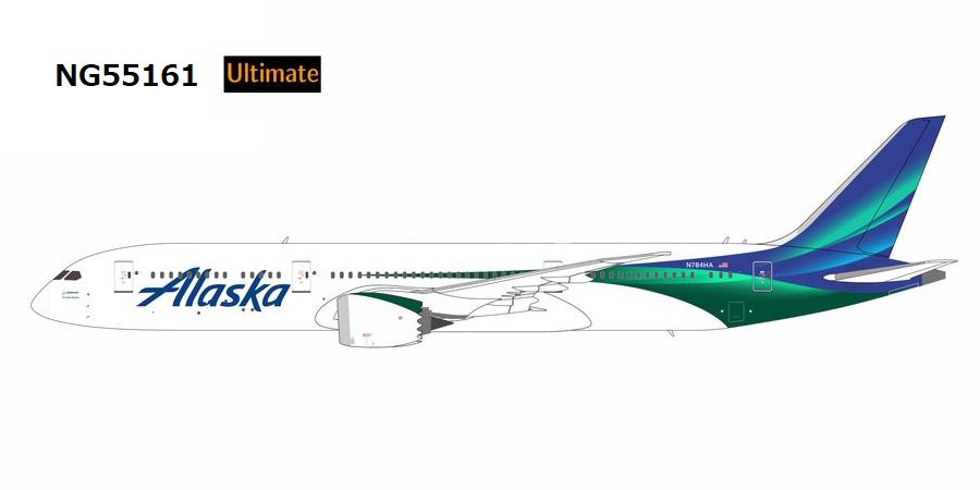 NG55161 NG MODELS ULTIMATE Alaska Airlines / アラスカ航空 new colors; with luxurious package B787-9 N784HA 1:400