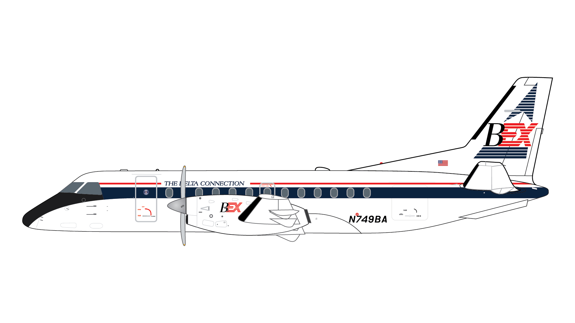 GJGAA2207 GEMINI JETS Business Express / ビジネスエクスプレス航空 