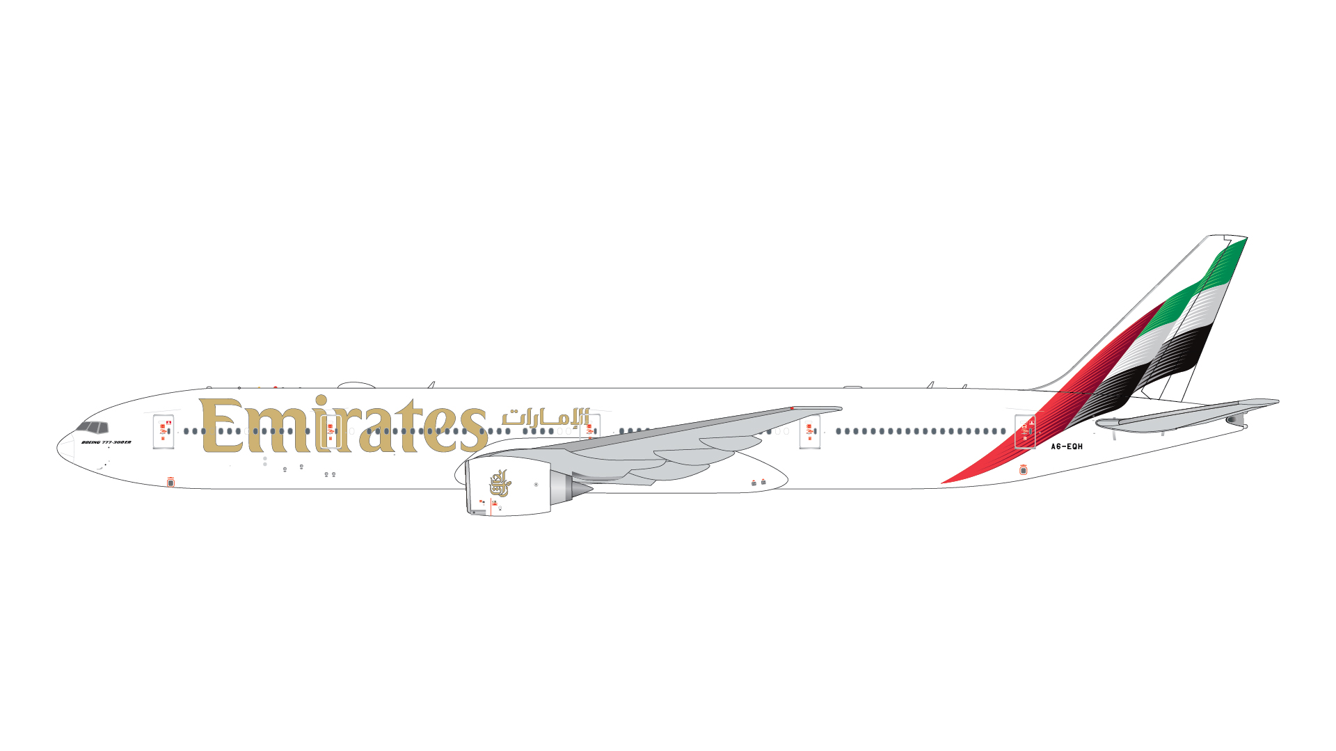 GJUAE2318 GEMINI JETS Emirates / エミレーツ航空  B777-300ER A6-EQH 1:400