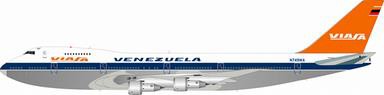 7420217BP IN Flight200 Viasa / ヴィアサ Polished B747-200 9M-MHI スタンド付き 1:200 メーカー完売 IN Flight200 1:200 Viasa / ヴィアサ 747-200 亜鉛ダイキャスト製