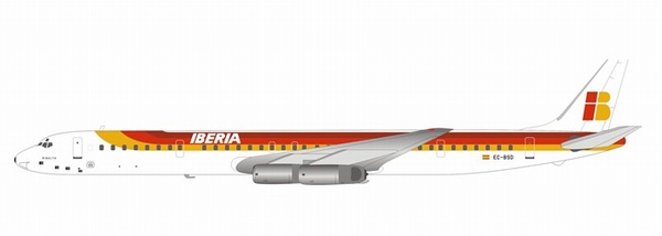 DC863IB082 IN Flight200 Iberia / イベリア航空 DC-8-63 EC-BSD スタンド付き 1:200 メーカー完売 IN Flight200 1:200 Iberia / イベリア航空 DC-8 亜鉛ダイキャスト製