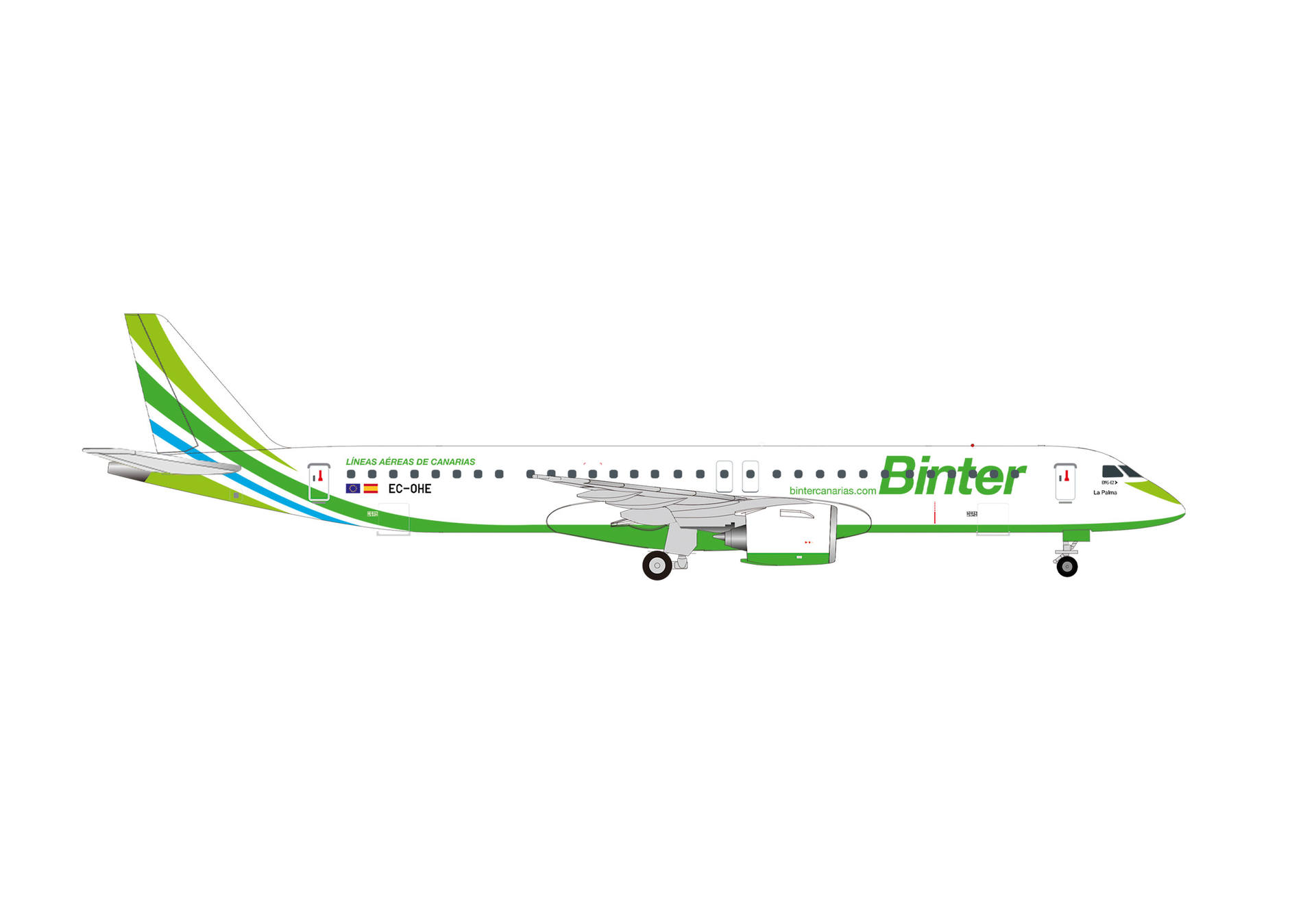 539265 Herpa BINTER CANARIAS / ビンター カナリアス E195-E2 EC-OHE La Palma 1:500 予約