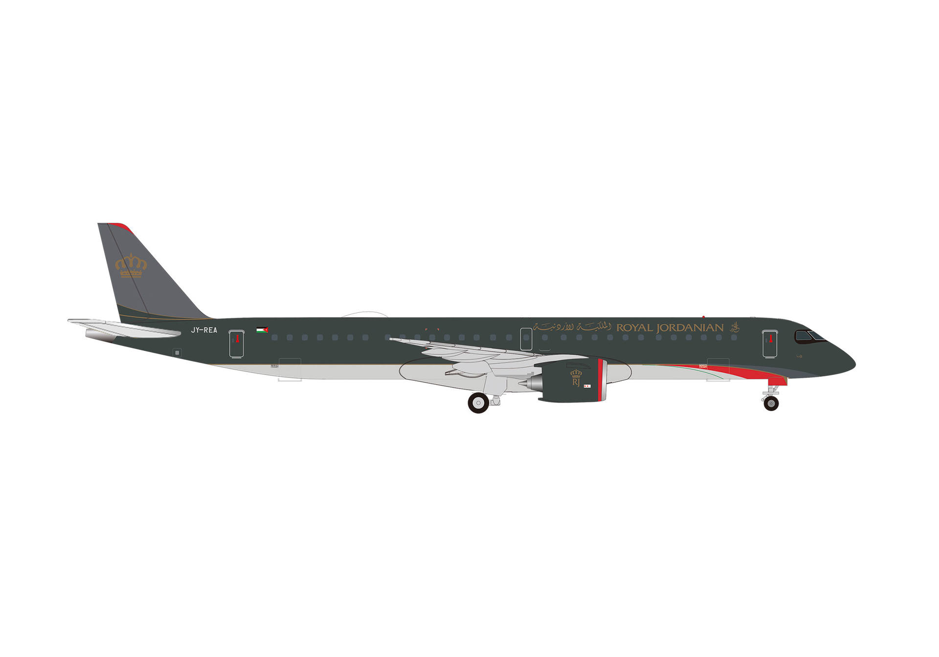 539272 Herpa Royal Jordanian / ロイヤル・ヨルダン航空 E195-E2 JY-REA 1:500 予約
