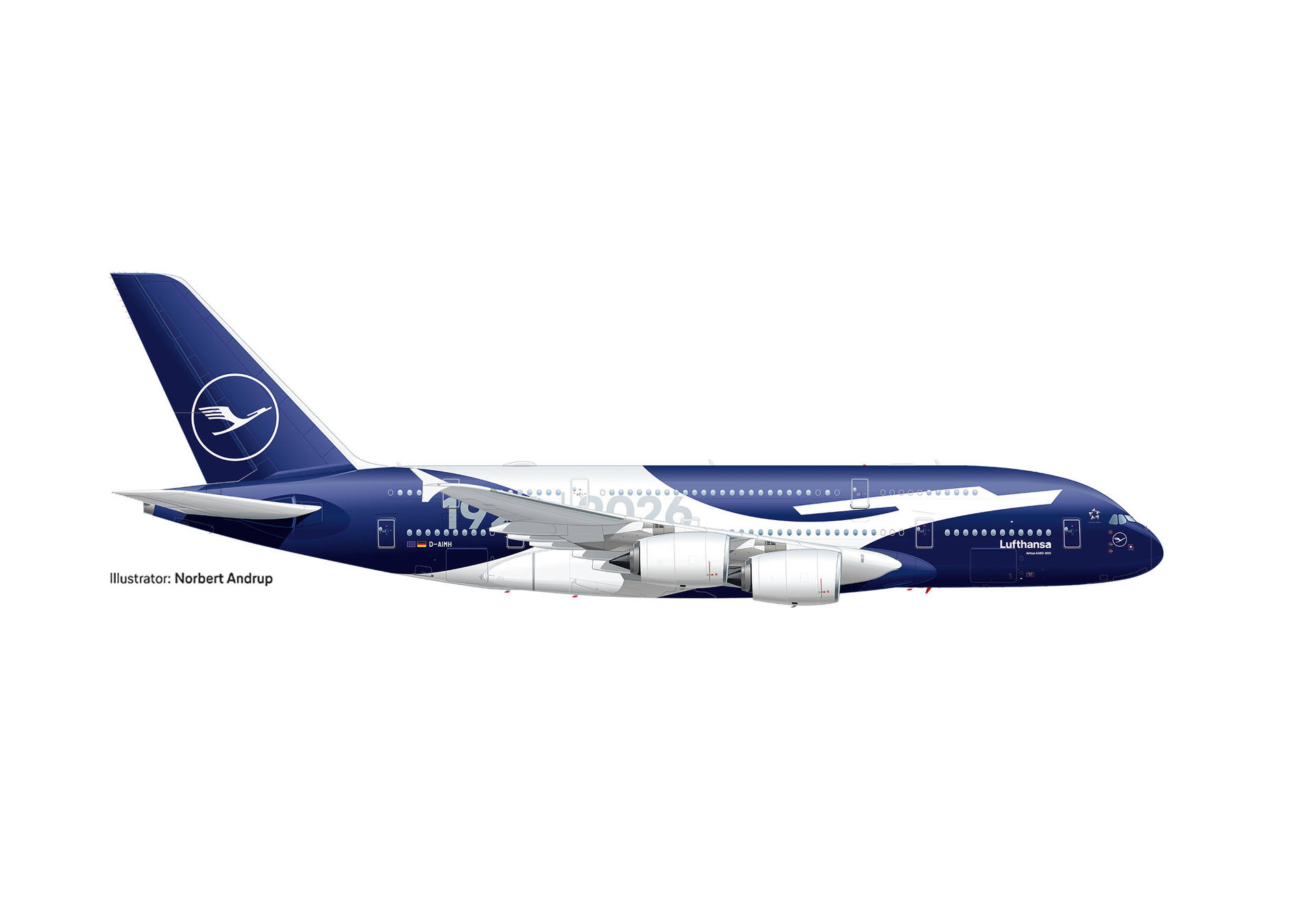 539494 Herpa Lufthansa / ルフトハンザドイツ航空 A380 D-AIMH 