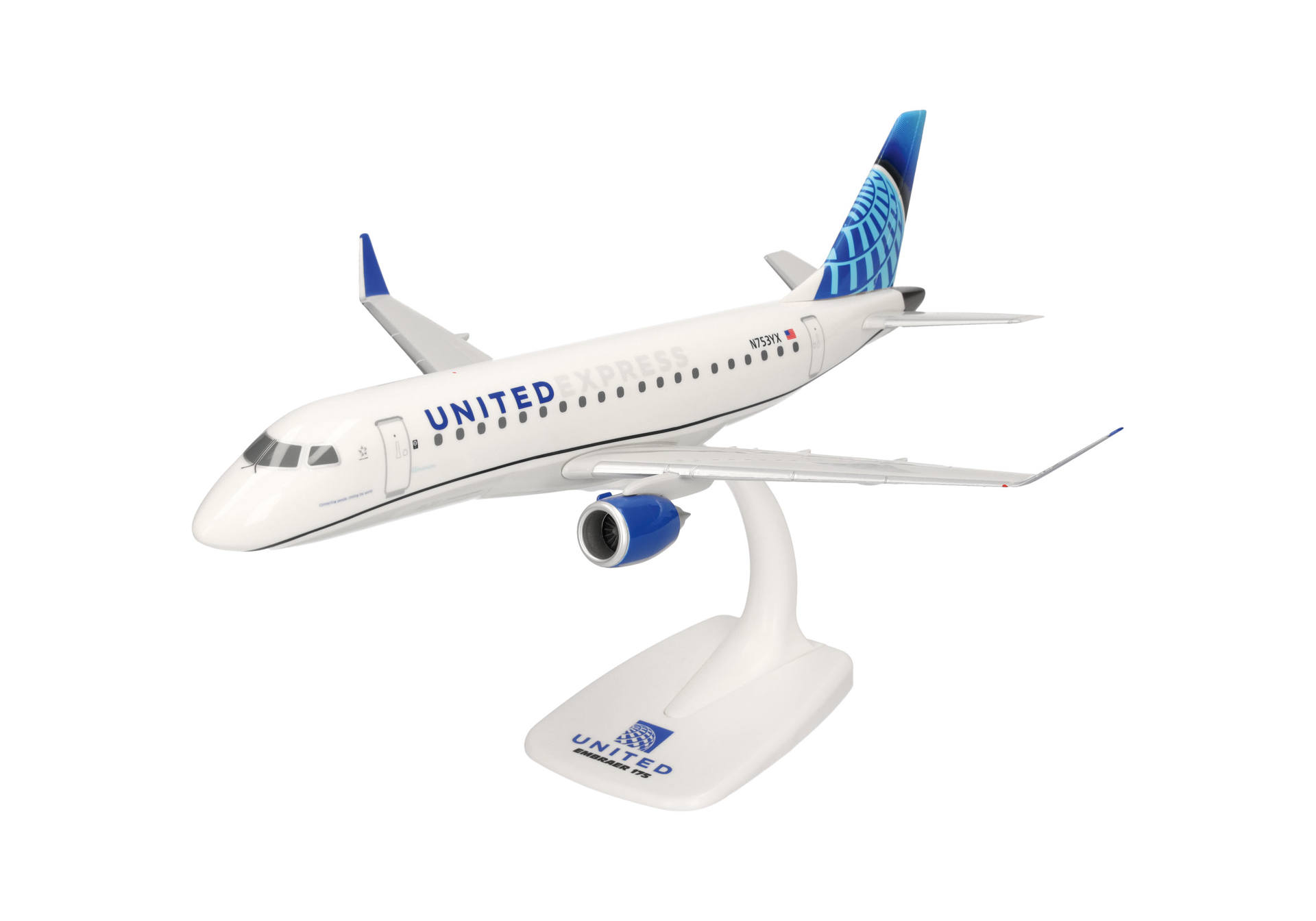 614856 Herpa SNAPFIT United Airlines / ユナイテッド航空 E175 N753YX 1:100 予約