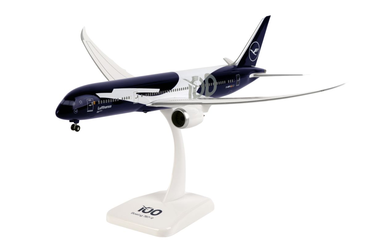DLH033 Hogan ホーガン / LIMOX Lufthansa / ルフトハンザドイツ航空 100th Anniversary B787-9  組立式 スナップインモデル ランディングギア・プラスタンド付 1:200
